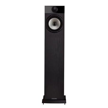 Fyne Audio F302 højttalerFyne Audio F302 Gulvhøjttaler i sort ask Forside/front uden højttalergitter